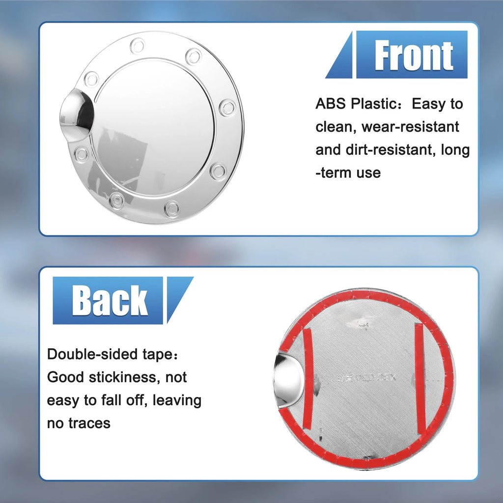 Fuel Tank Cover Door for Ford F-150 (2015–2020) Silver Tone