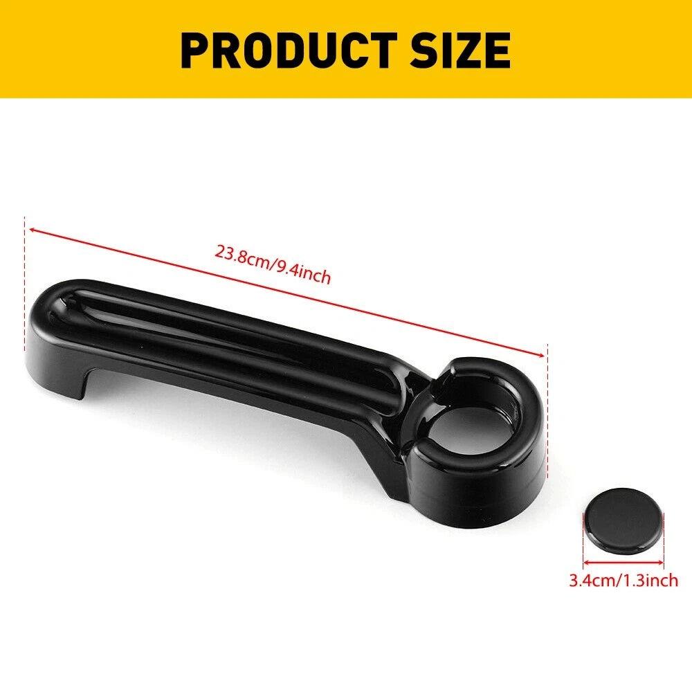 Set of 5 Tailgate Door Handle Covers for Jeep Wrangler JK (2007–2018) Black