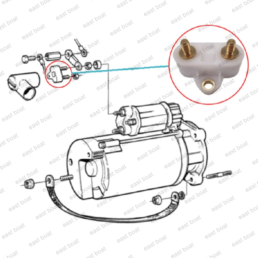 55 AMP Power Trim Fuse for Volvo Penta AD KAD KAMD (3819905)