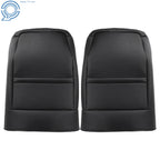 Set of 2 Black Leatherette Front Seat Back Covers for Jeep Wrangler (2013-2017)