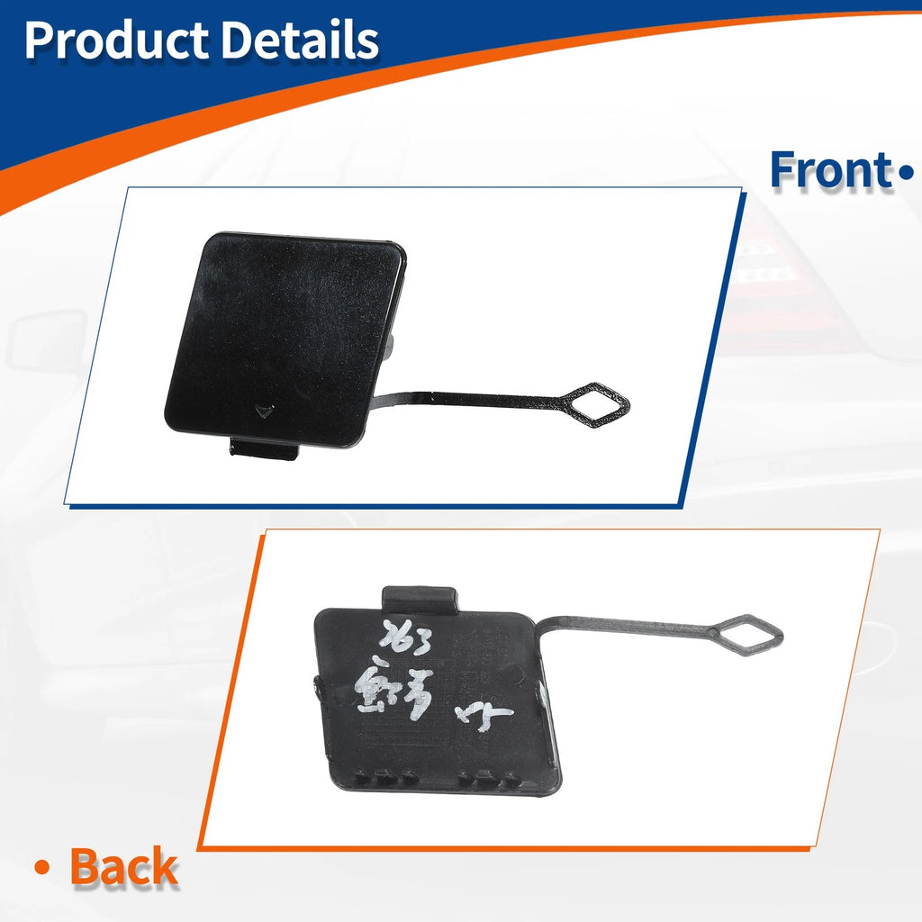 Rear Tow Hook Cover for BMW 535i 550i GT (2010–2013) No. 51127262363 Black