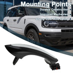 Exterior Door Handle for BMW F07 (2010–2017) No. 51217231930 Front Right Black Silver Tone