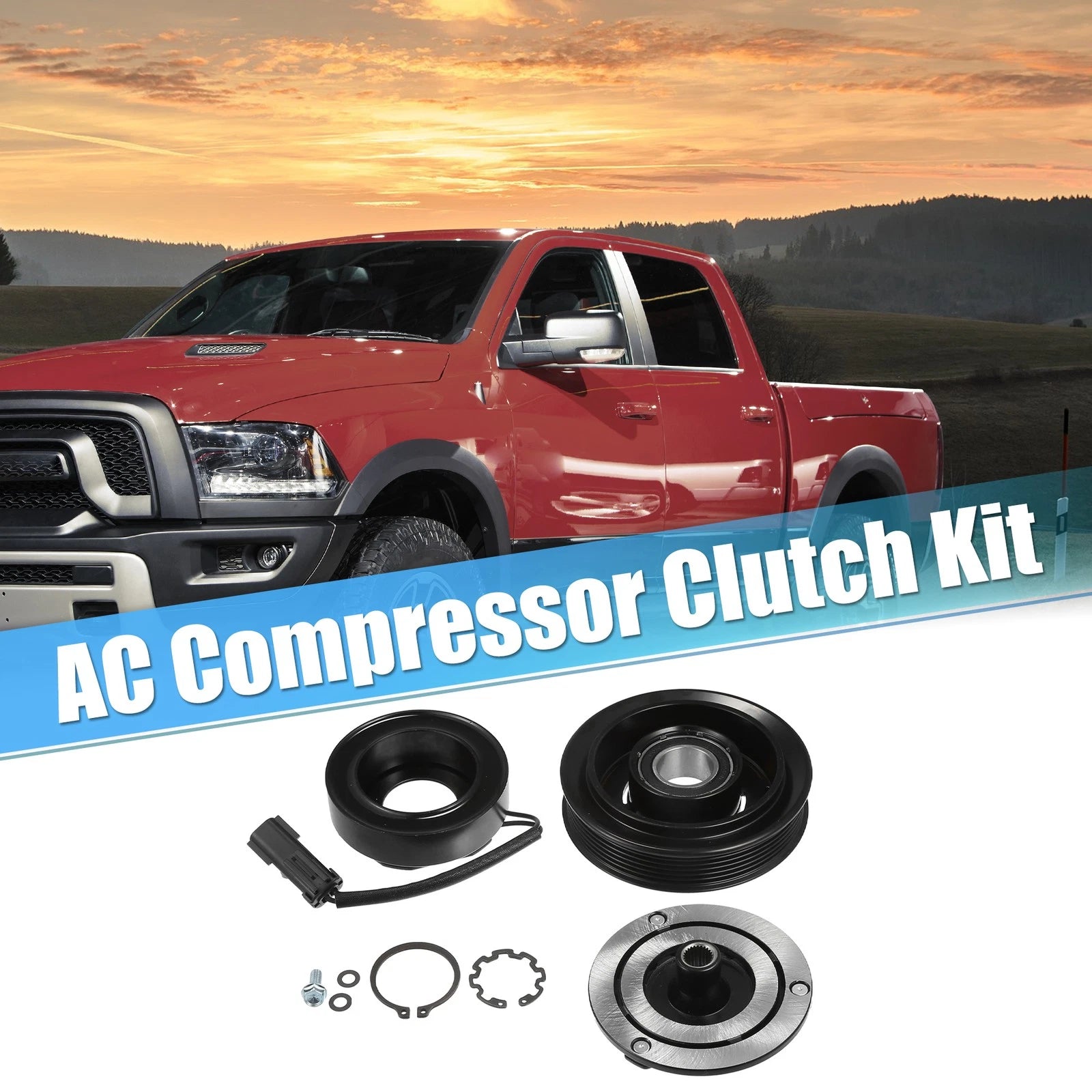 Set of 1 AC Compressor Clutch for Dodge Ram 1500/2500 (2010)