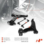 Set of 4 Front Control Arms with Ball Joints for Ford Focus (2000-2004)