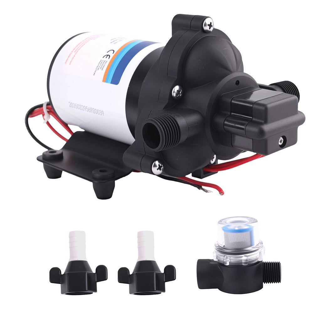 12V Diaphragm Pump for RV Marine Agriculture Ford Transit (3.3 GPM)