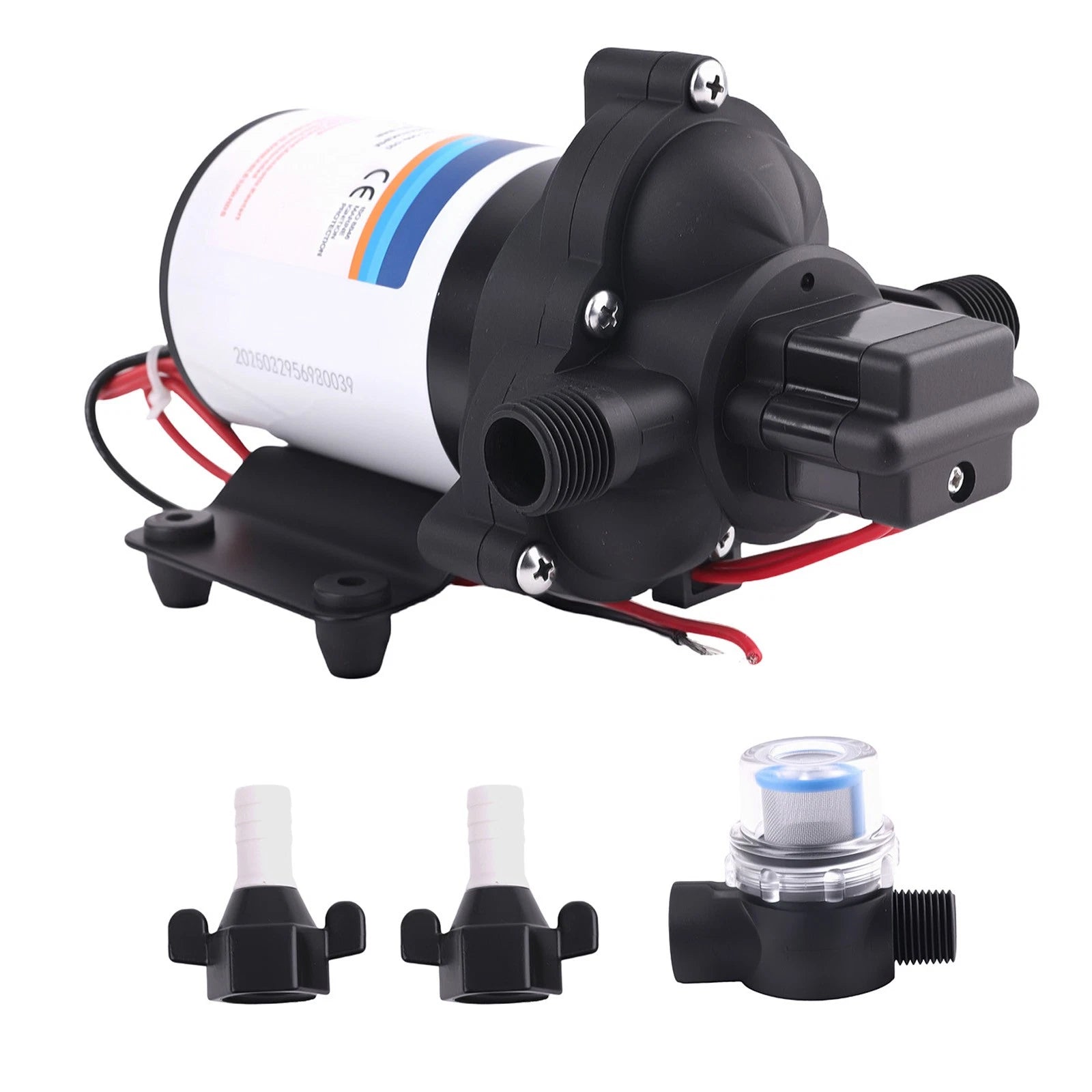 12V Diaphragm Pump for RV Marine Agriculture Ford Transit (3.3 GPM)