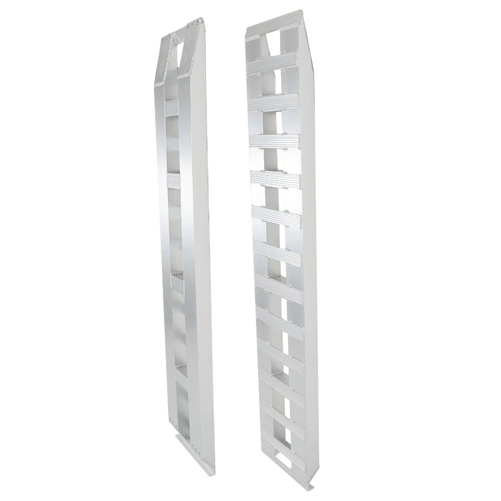 2X 72" x 14" Aluminum Car Trailer Ramps Hook End 6500Lbs Capacity