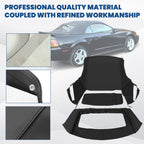 Soft Top with Window for Ford Mustang (1994–2004) Black Sailcloth Plastic