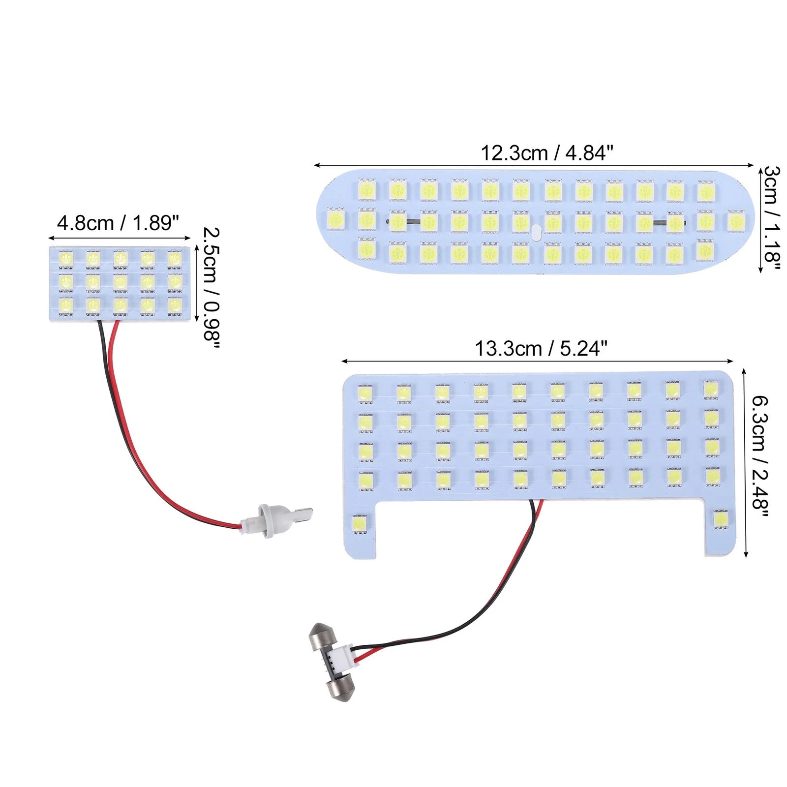 Set of 2 5050SMD 6000K Dome Lights for Toyota Voxy Noah (2014–2020)