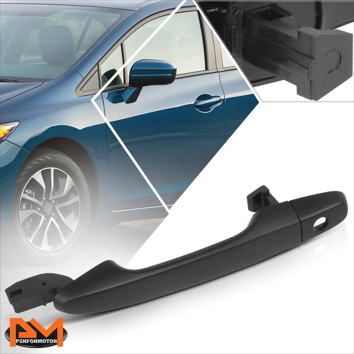 Front Left Side Door Handle w/ Keyhole for Honda CR-V Civic (2012–2016)