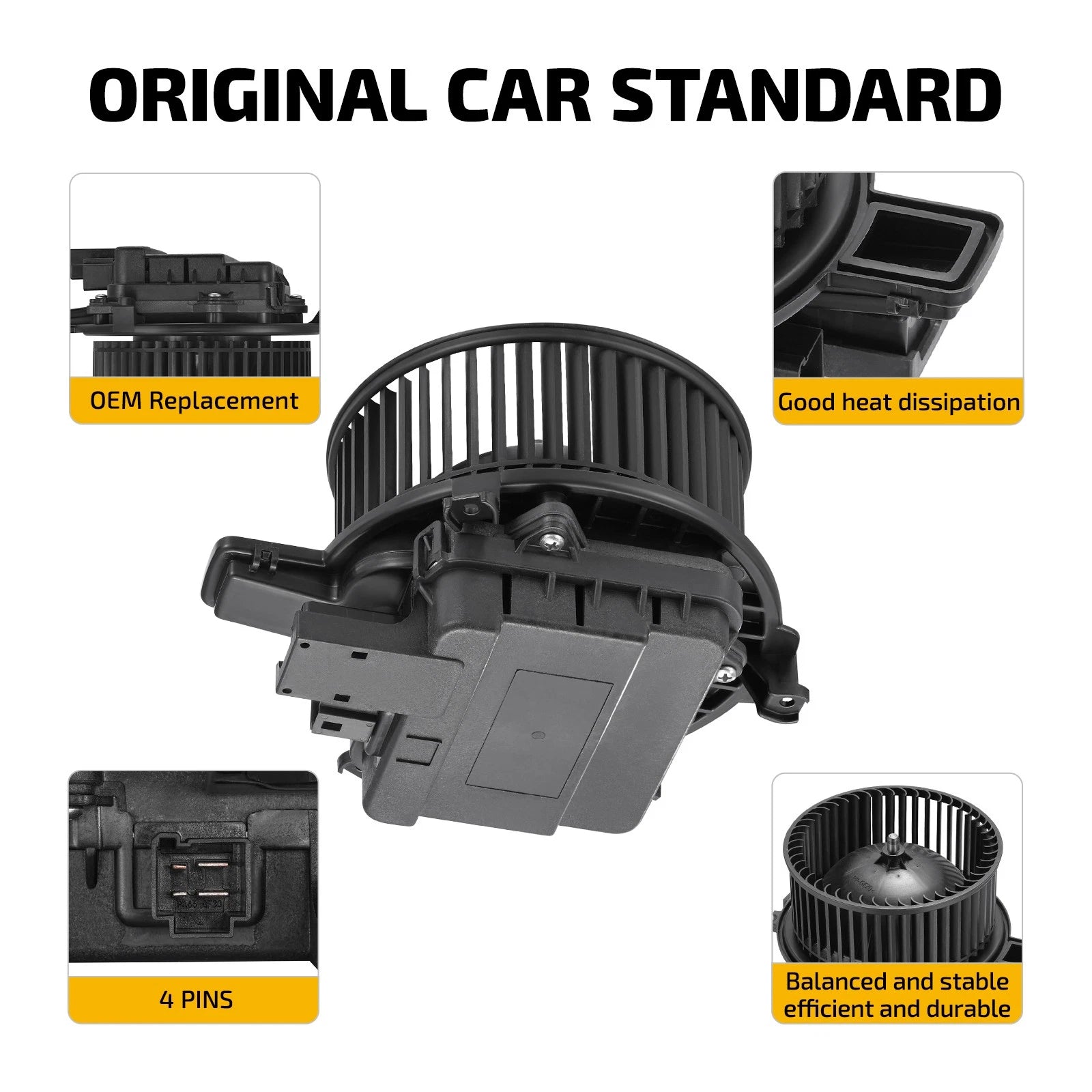 HVAC Blower Motor Assembly for Audi S5 S4 SQ5 (2018–2023)