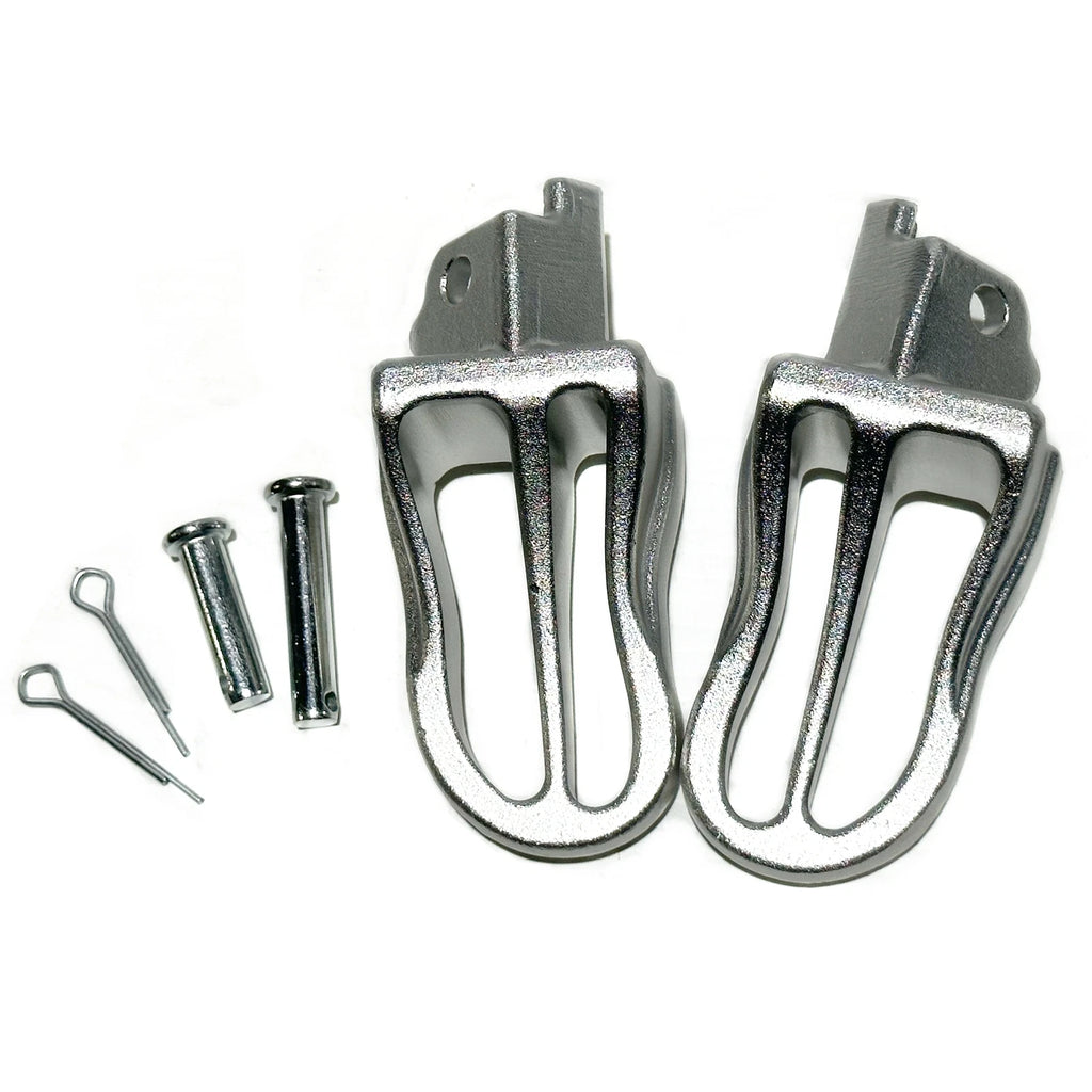 Alloy Chrome Foot Pegs for Pit Pro Dirt Bike (125cc–150cc)