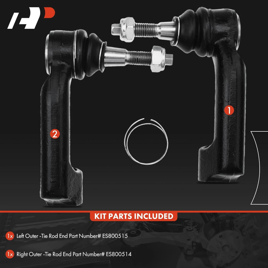 2X Outer Side Tie Rod End for Ford F-150, Expedition (2009-2020)