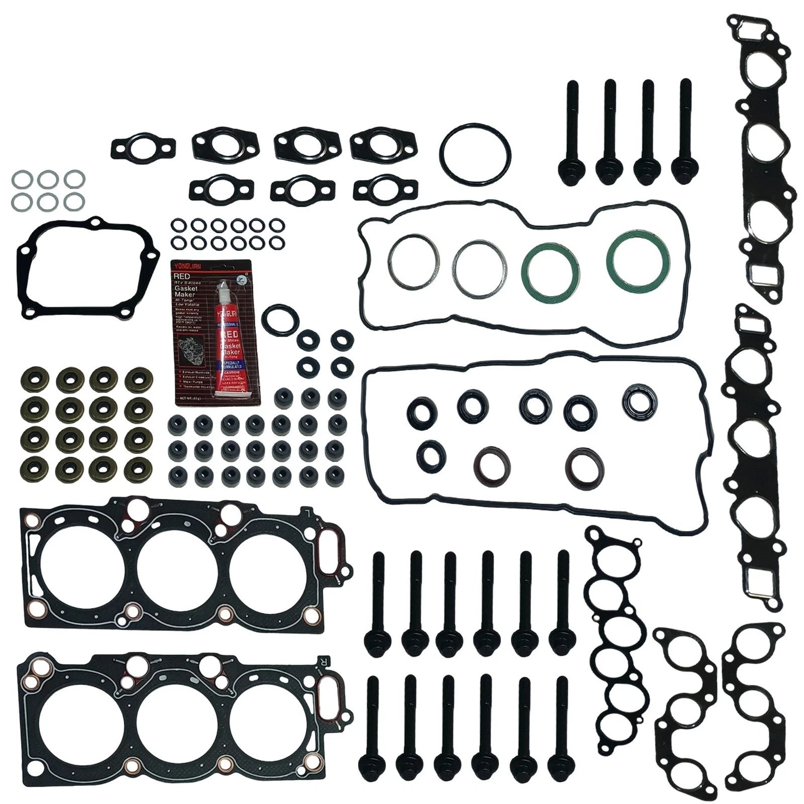 Set of 10 Head Gasket Bolts for Toyota Avalon Camry Sienna (1994–2000)