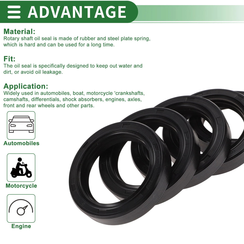 Set of 5 Oil Seals NBR Rubber 45x62x12mm for Various Models 