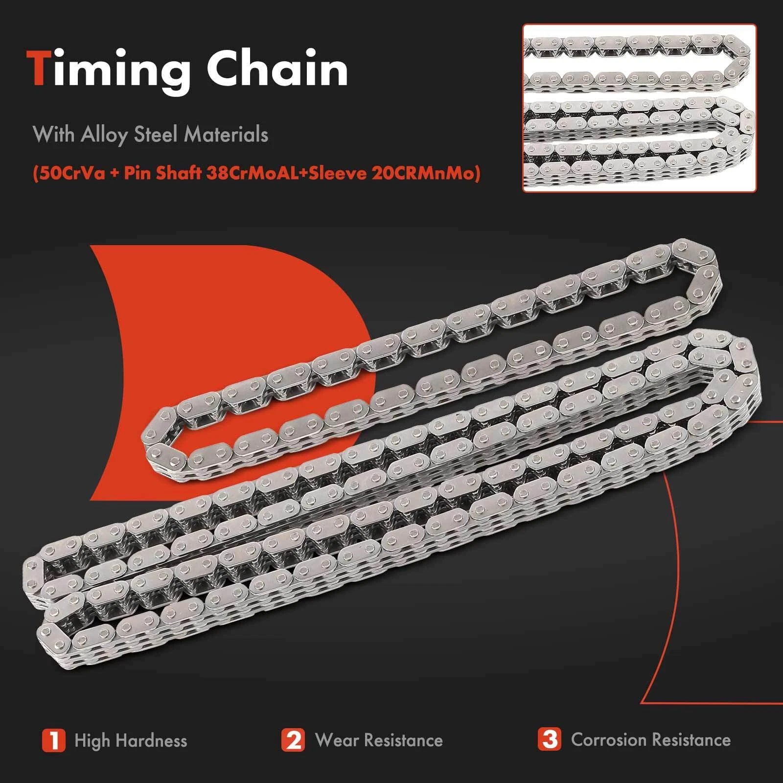 8X Timing Chain Kit for Ford EcoSport (2018–2021) Transit Connect (2019–2020)