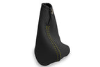 Leather Manual Shift Boot Cover for Chevrolet Cavalier (2000–2005) Yellow Stitch