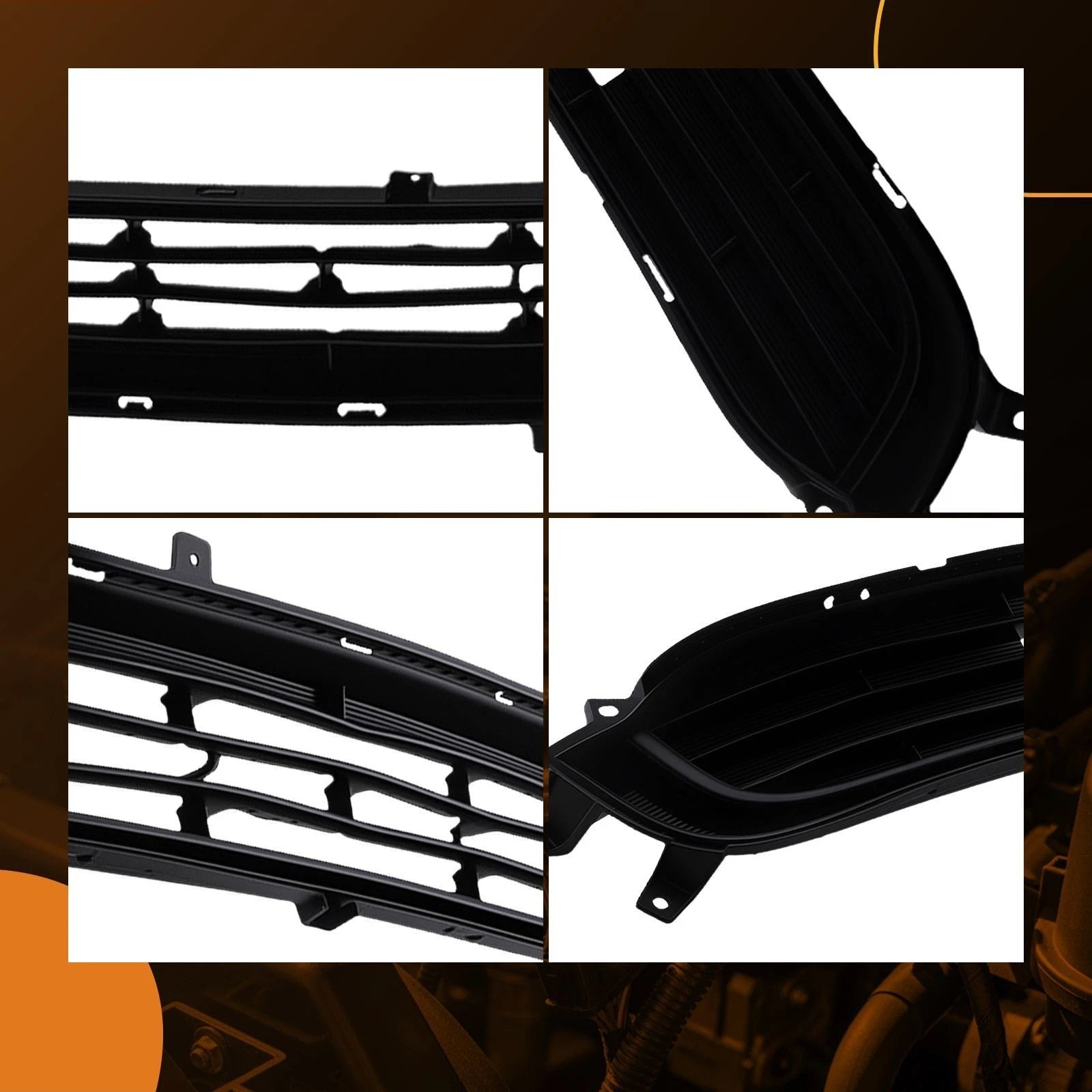 Black Bumper Insert for Kia Optima LX (2016-2018)
