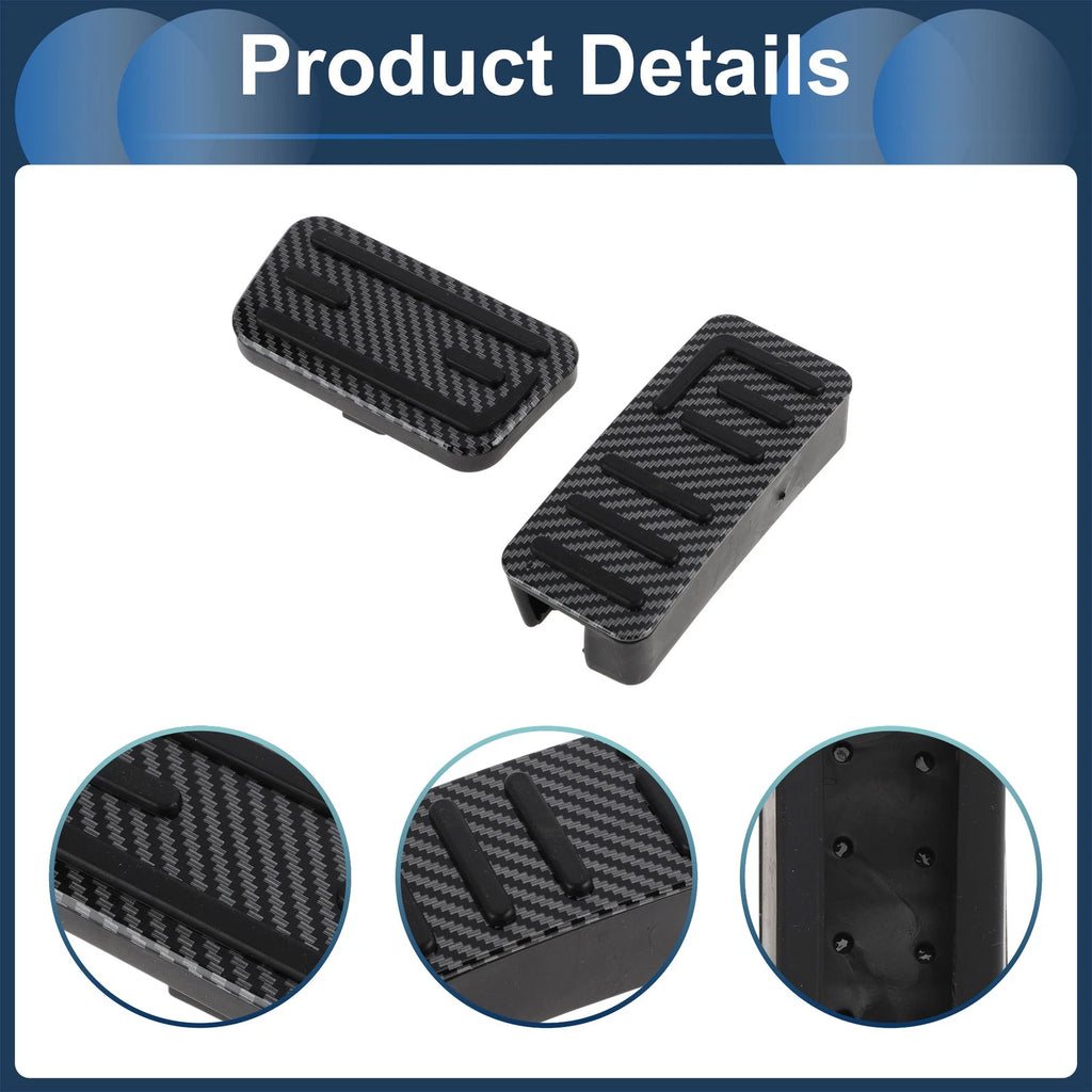 2X Automatic Foot Accelerator Pedal Covers for Honda Jazz (2021) Black