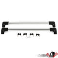 Set of 2 Silver Roof Rack Cross Bars for Mitsubishi Outlander Sport (2010–2024)