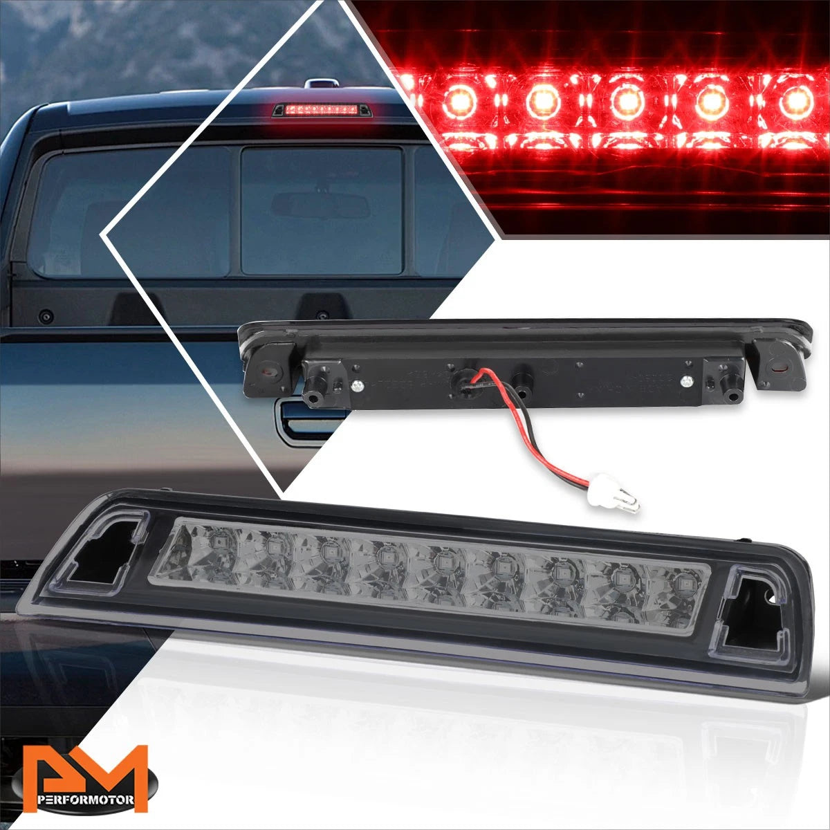 Full LED 3rd Tail Brake Light for Honda Ridgeline (2006–2014) Smoked