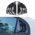 Carbon Fiber Look Vent Window Scoop Louver Cover Trim for Honda Civic (2006-2011)