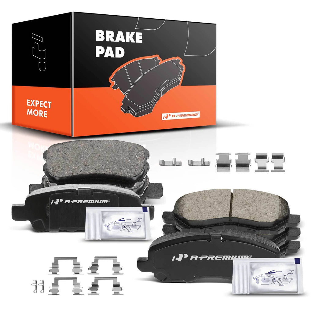 Set of 8 Ceramic Brake Pads for Mitsubishi Outlander Lancer (2005–2006)