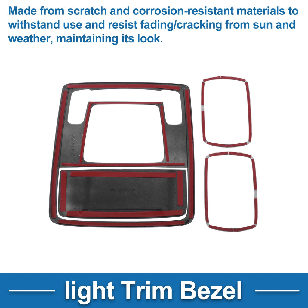 Front Row Rear Row Light Trim Bezel for Honda Stepwgn (2023) Silver Tone