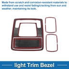 Front Row Rear Row Light Trim Bezel for Honda Stepwgn (2023) Silver Tone