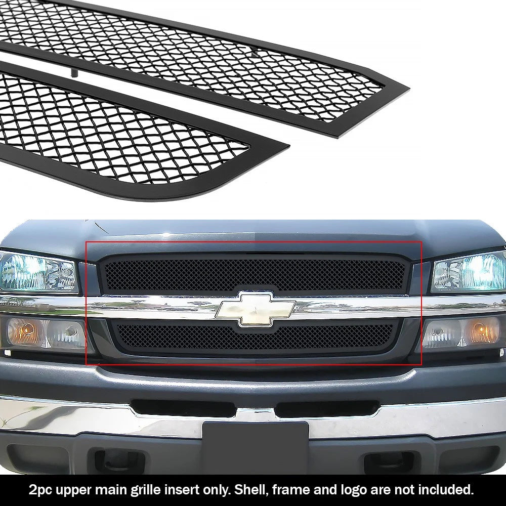 Stainless Black Grille for Chevy Avalanche/Silverado 1500 (2002-2006)