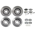 Akebono Euro Brake Kit Disc Rotors Ceramic Pads for Audi A4 Quattro (2002–2008)