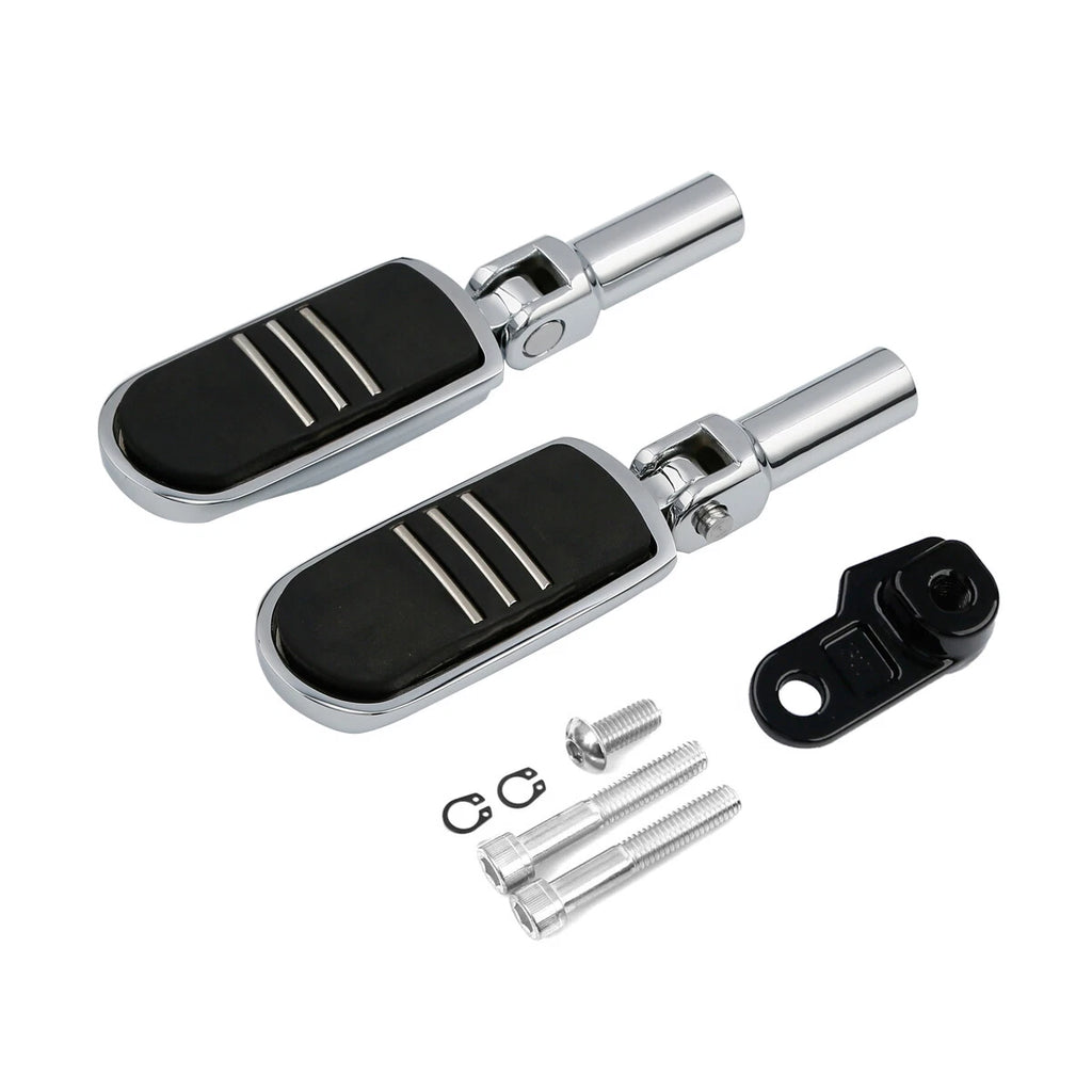 Chrome Rear Footpegs Mount for Harley Softail FLS (2012–2017) FLSTSB (2008–2011)
