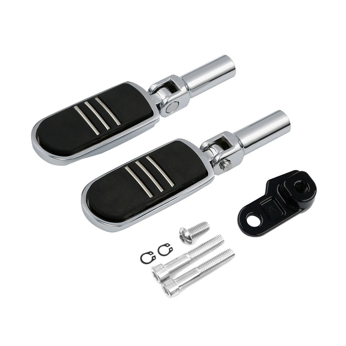 Chrome Rear Footpegs Mount for Harley Softail FLS (2012–2017) FLSTSB (2008–2011)