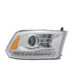 Replacement Chrome Passenger Side Headlight Assembly w/o Logo