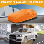 Waterproof Car Cover for Subaru BRZ (2013–2021) - Orange Cotton, Zipper