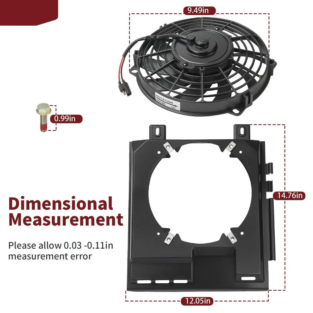 Radiator Fan for Polaris Sportsman 500 4X4 6x6 (2000-2003)