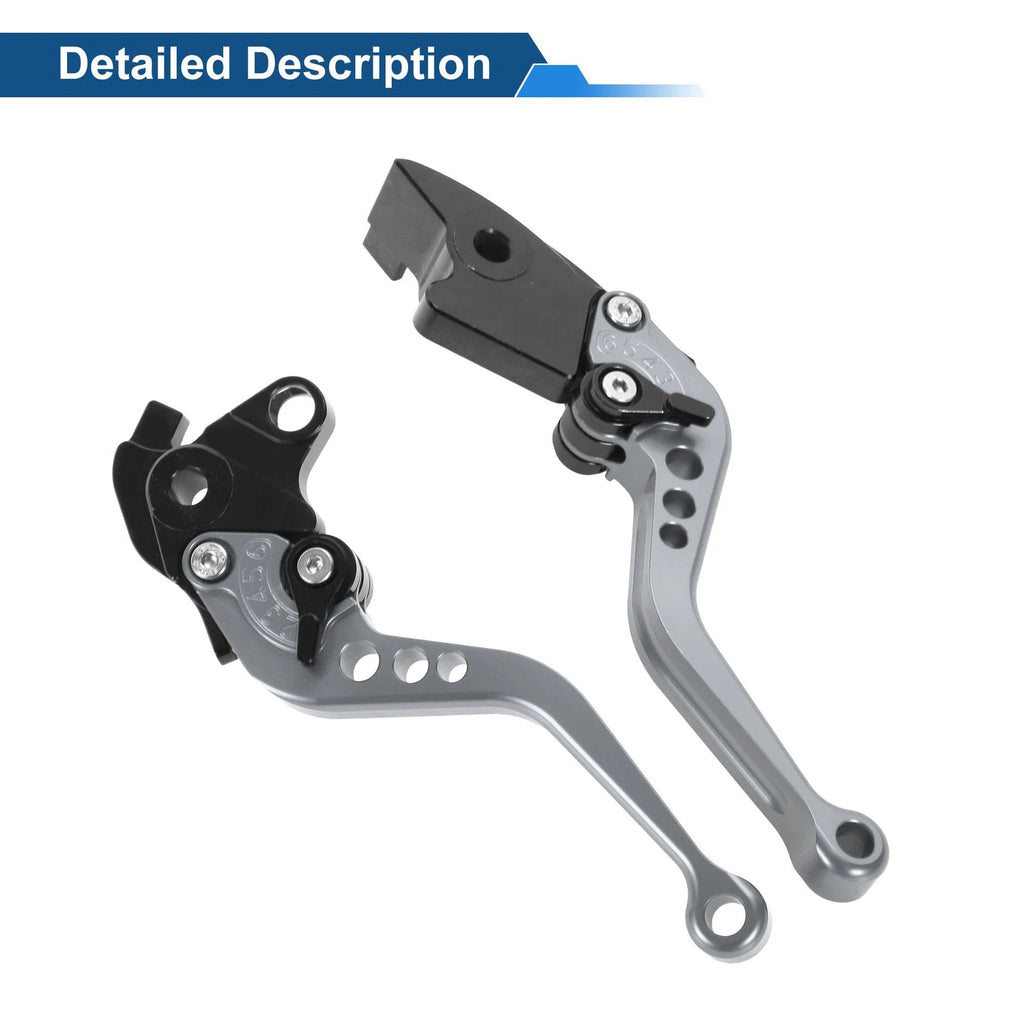 Set of 2 Long Brake Clutch Levers for Honda VFR1200/F (2010–2014) Titanium Tone