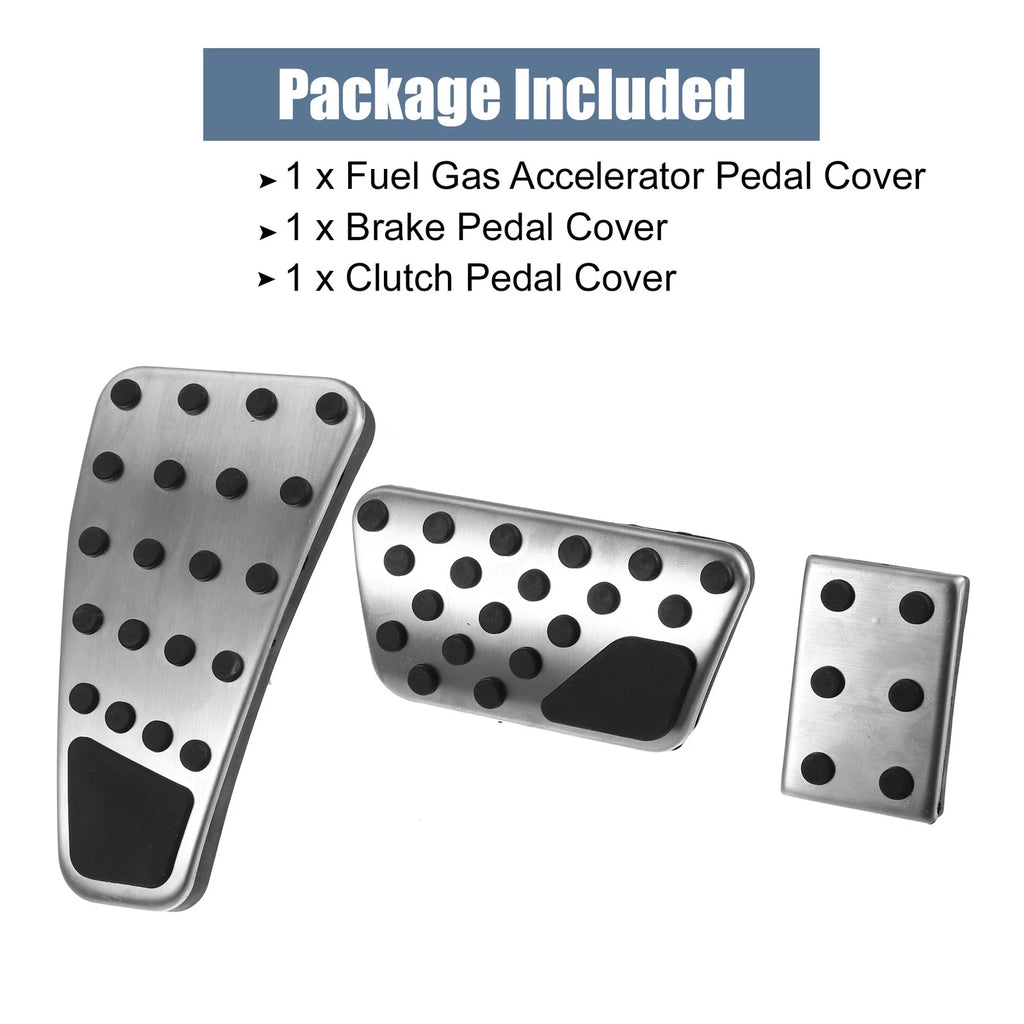 3pcs Accelerator & Brake Pedal Cover Set for Dodge Ram (2011–2018)