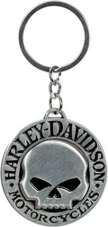 Willie G Domed Skull Key Chain for Harley-Davidson (2" Diameter)