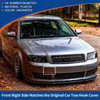 Tow Hook Cover for Audi A4 B6 (2002–2005) No. 8E0807241 Unpainted