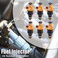 6X Fuel Injector 0280150943 for Ford Bronco 5.0L/5.8L V8 (1993–1994)