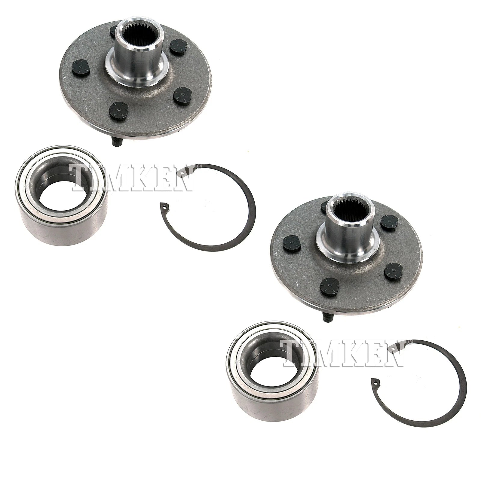 Set of 2 Rear Timken Wheel Bearing and Hub Assemblies for Ford Mercury (AWD)
