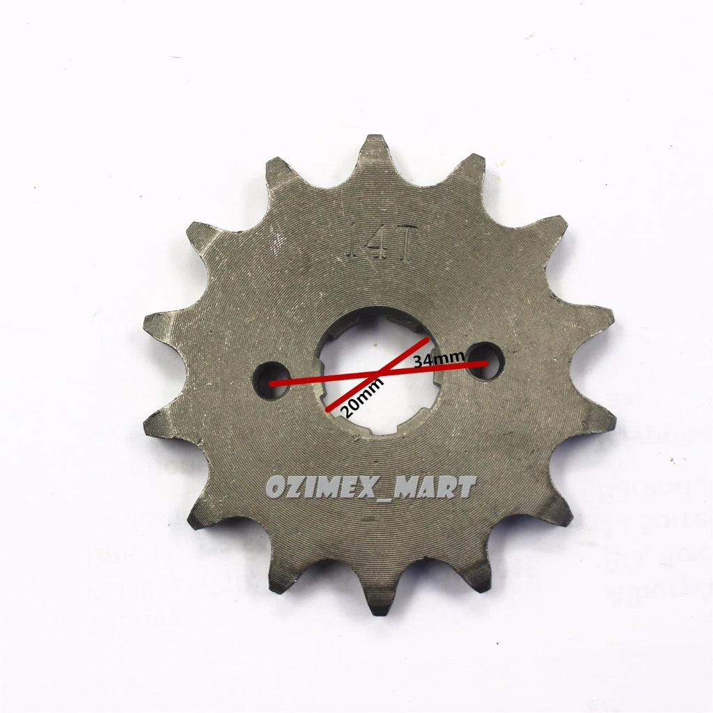 14T 20mm Front Sprocket Cog for Pit Pro Trail Dirt Quad Bike