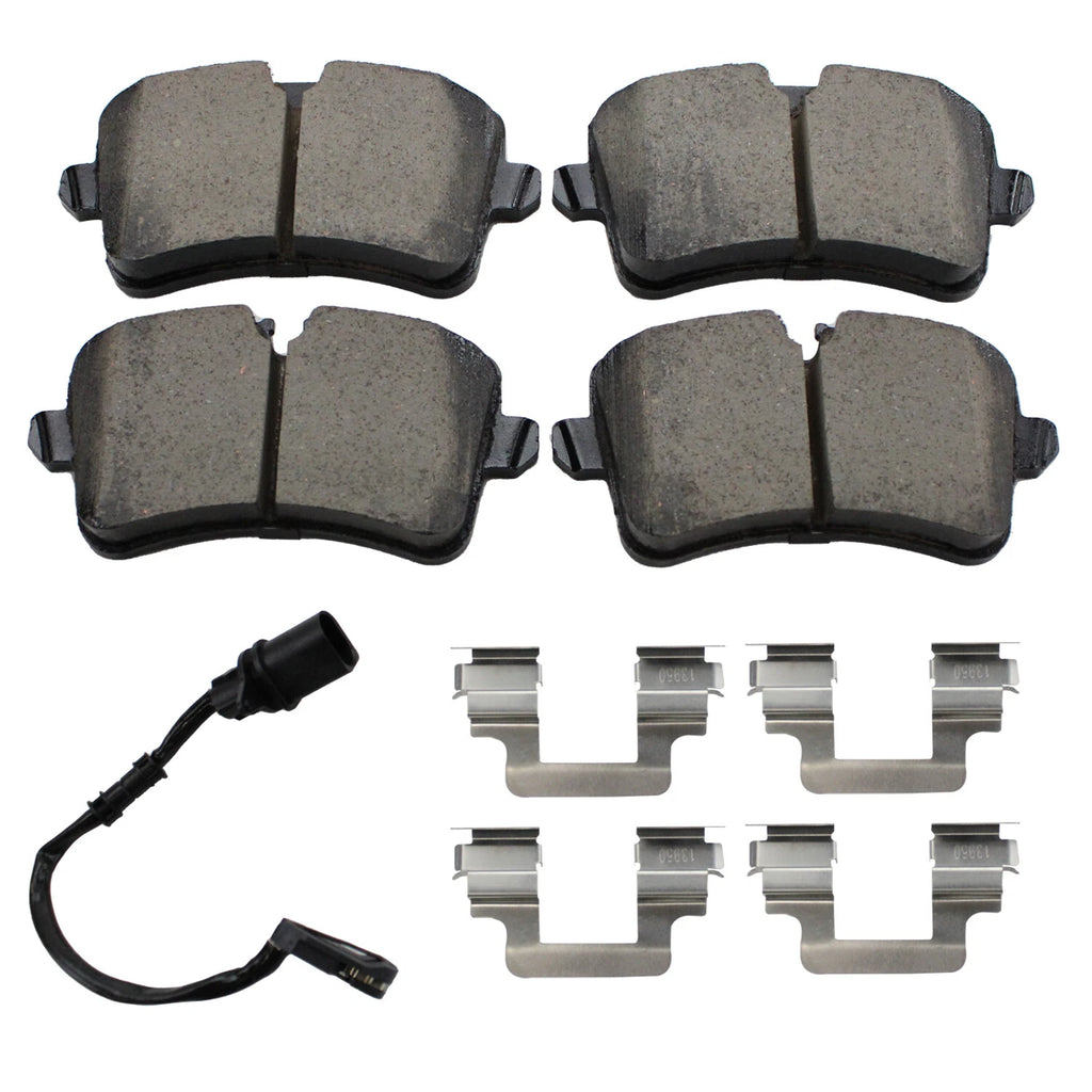 Set of 4 Akebono Euro Rear Ceramic Brake Pads for Audi A6 A7 RS5 RS7 S6 S7 (2012–2023)