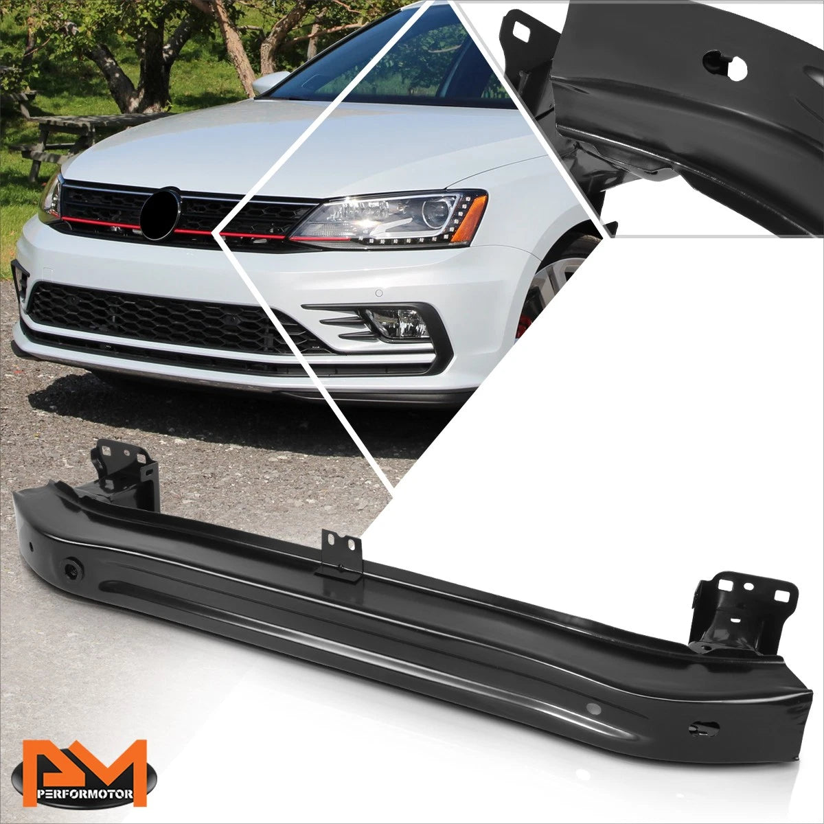 Front Bumper Reinforcement Impact Bar for VW Jetta 1.4L 2.0L (2011–2018)