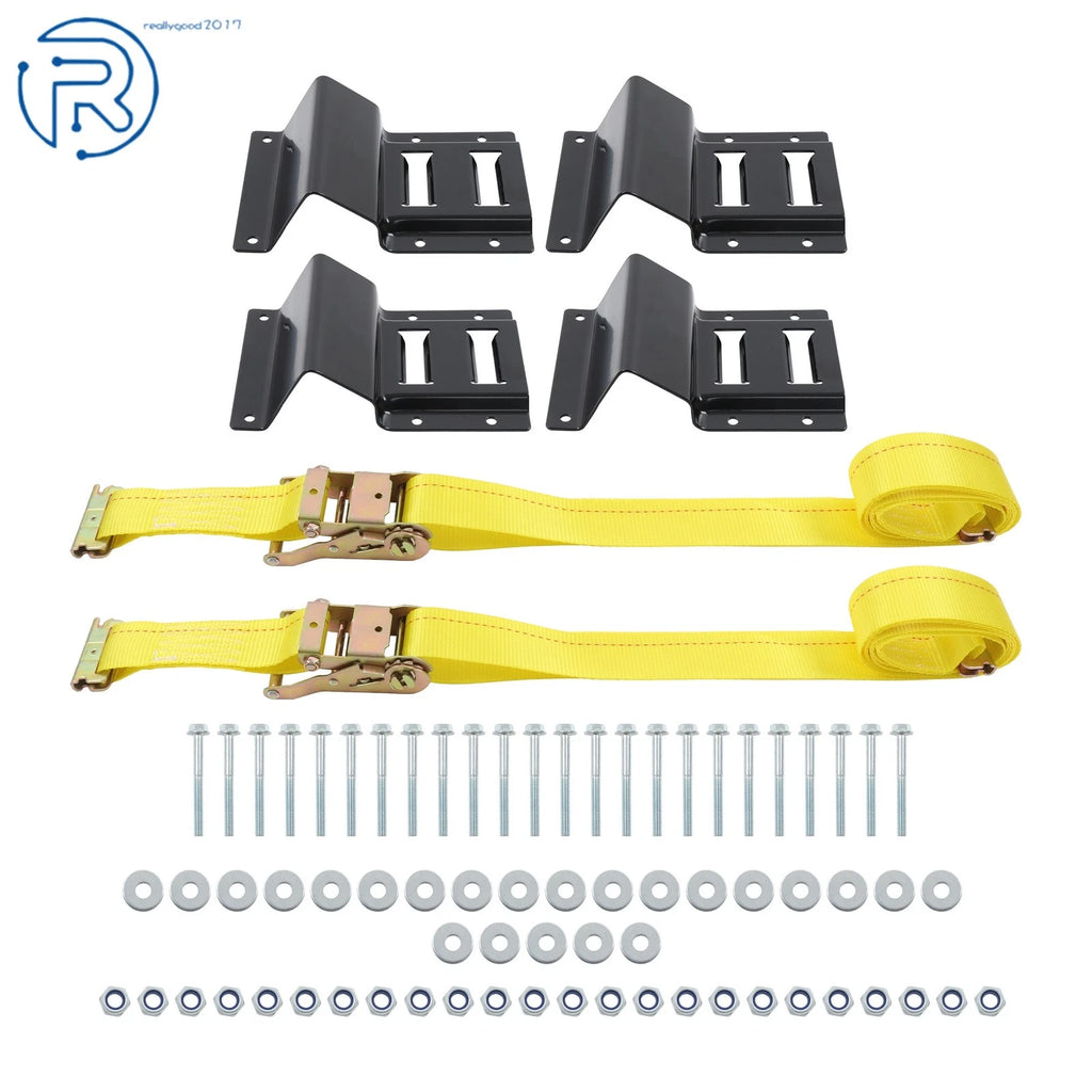 E Track System with 9' Ratchet Straps for Trailer ATV (2010–2023)