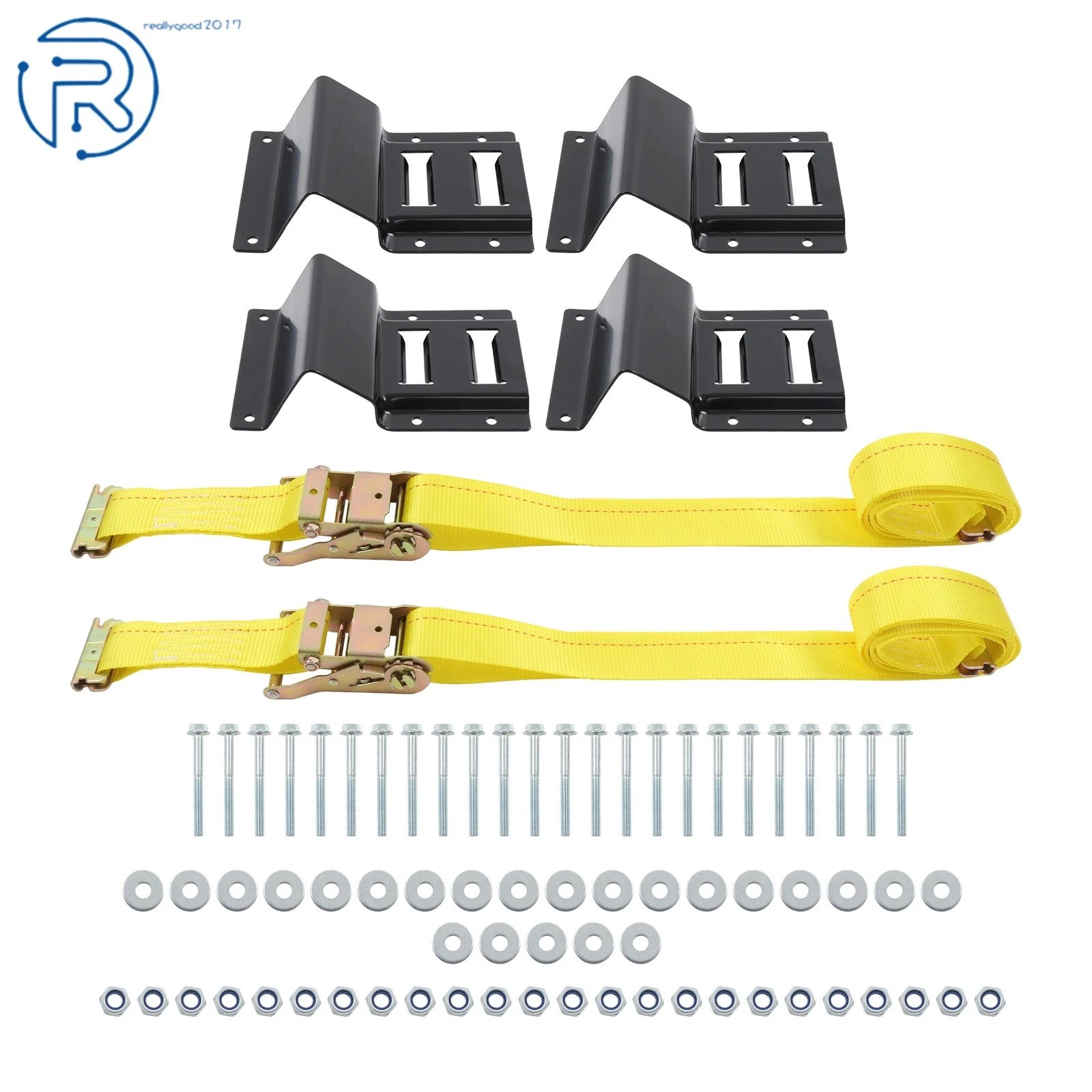 E Track System with 9' Ratchet Straps for Trailer ATV (2010–2023)