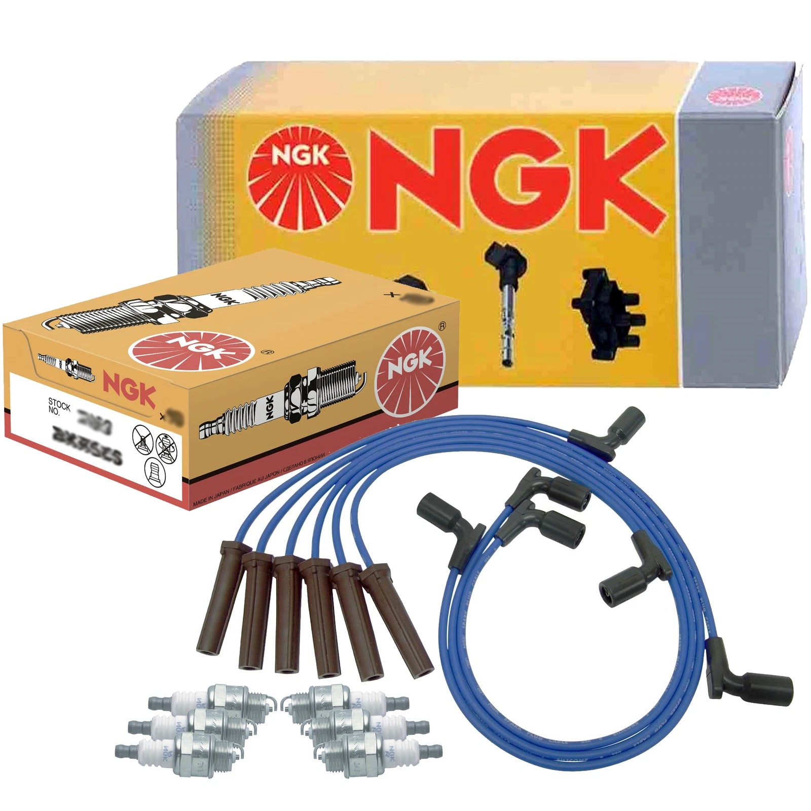 Set of 6 NGK Standard Spark Plugs Gap 0.028" for Buick Chevrolet Pontiac