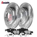 330mm Rear Drilled Rotors Brake Pads for Jeep Grand Cherokee Dodge Durango (2011–2020)