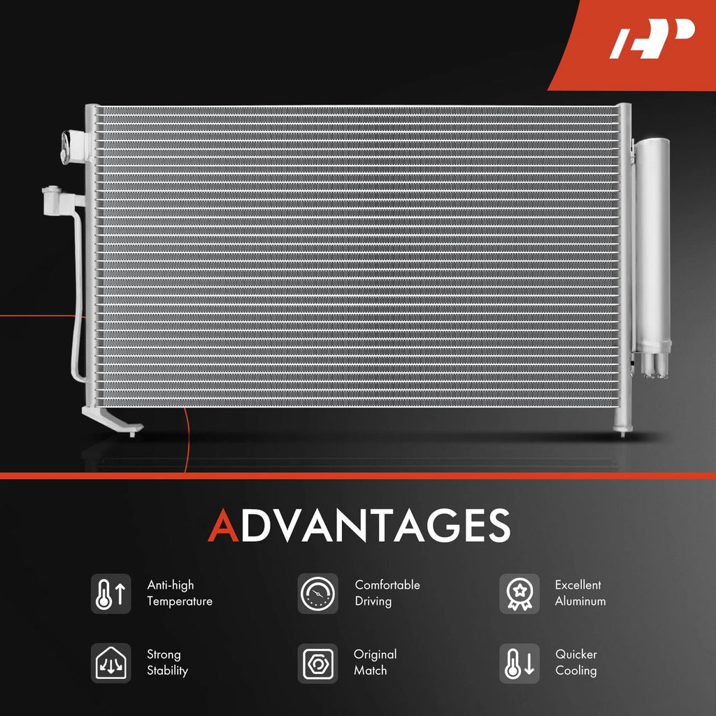 A/C Condenser with Receiver Drier & Bracket for Subaru Forester (2003-2008)